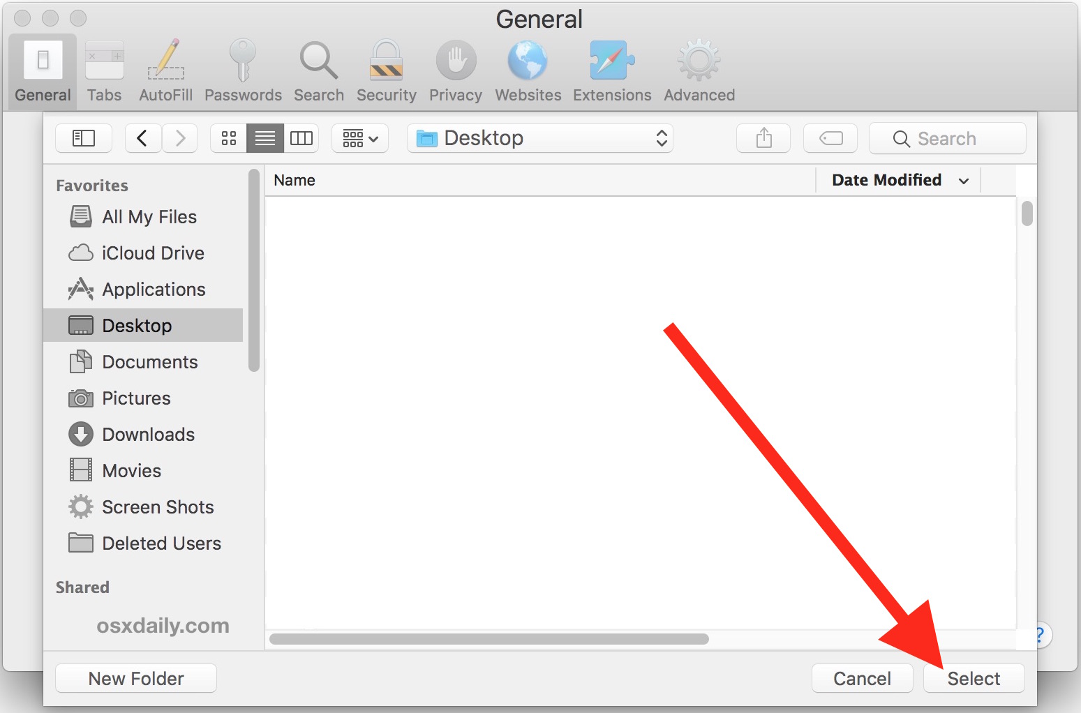 How To Change Download Folder Macos 10.12